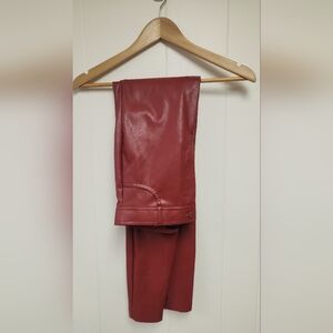 Zara Women's Faux Leather Pants Size Small